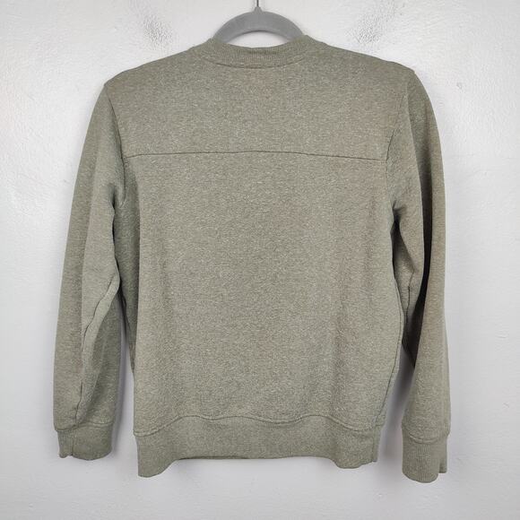 Patagonia Hemp Sweatshirt Womens XS Dark Ash Pullover 1/4 Snap Button Retro - Picture 4 of 8